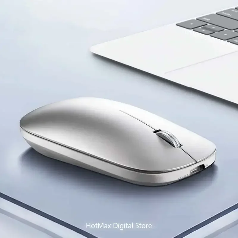 Wireless Mouse Type-C Rechargeable Bluetooth 2.4G Mouse Silent Click Portable Office Laptop Universal Office Game No-Noise