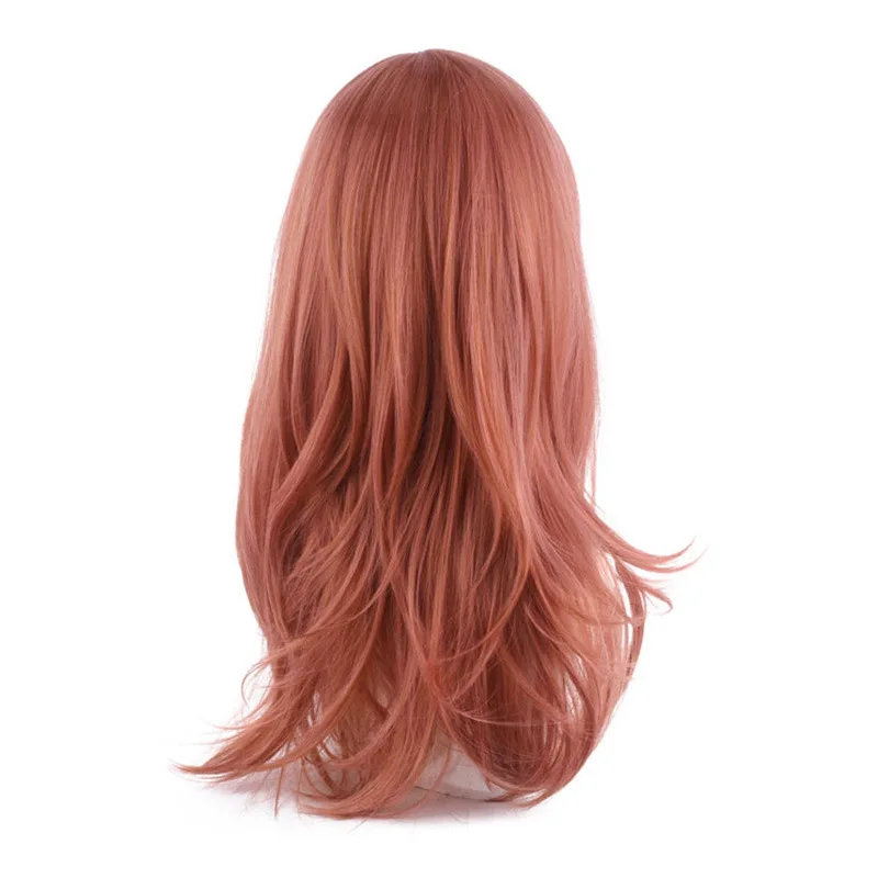 Chainsaw Man Angel Devil Cosplay Wig No Trimming Required Dark Orange Long Wavy Hair Chainsaw Man Anime