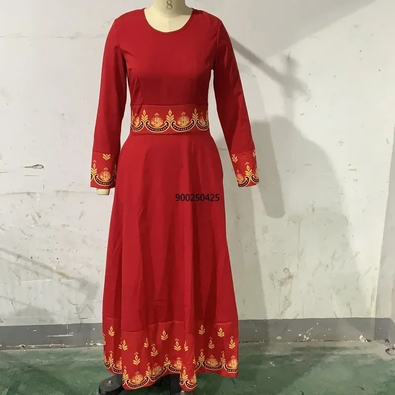 Vestido largo musulmán para mujer, ropa islámica, hijab de indonesia, abaya azul de Dubái, bangladesh, 5XL talla grande, 2020