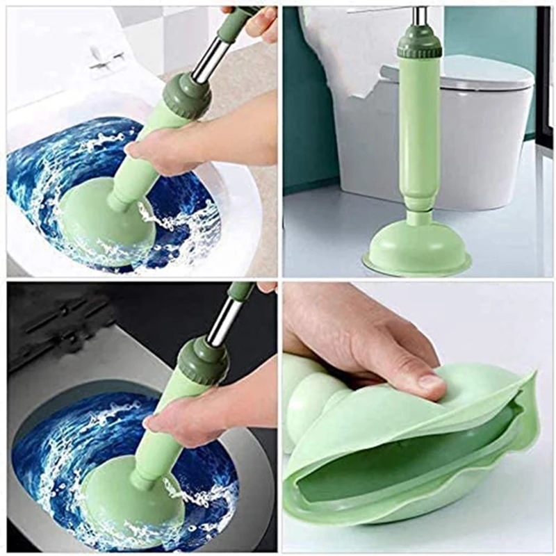 Toilet Dredge Drain Buster Toilet Air Plunger Sink Unclogger Strong Suction Performance For Toilet Unblocker Tools