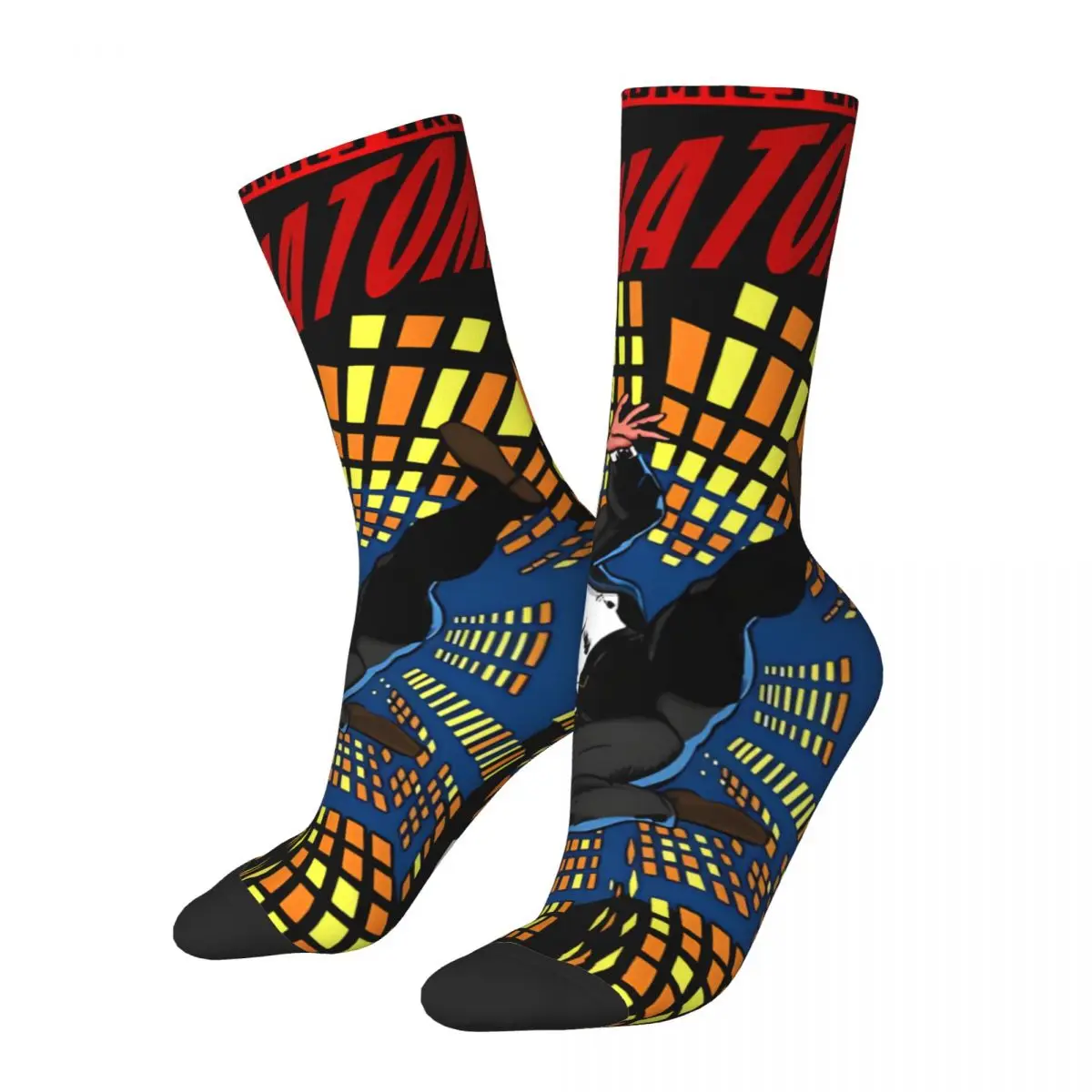 Hip Hop Retro Nakatomi Crazy Men's compression Socks Unisex Marvel Daredevil Harajuku Seamless Printed Funny Novelty Happy Crew