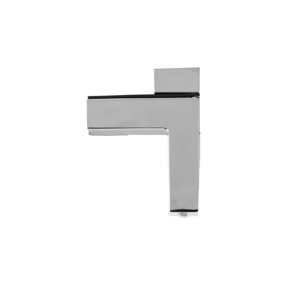 Glass panel fixing clamp adjustable for sandwich layer support zinc alloy with for shift black gasket pack of 2 fixing clips