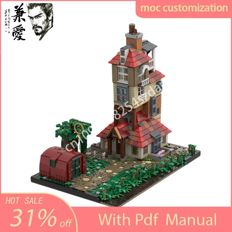 NEW 708PCS Moc The Burrow Scenery Architecture Model Building Blocks DIY Creative Assembly Bricks Kids Holiday Gift