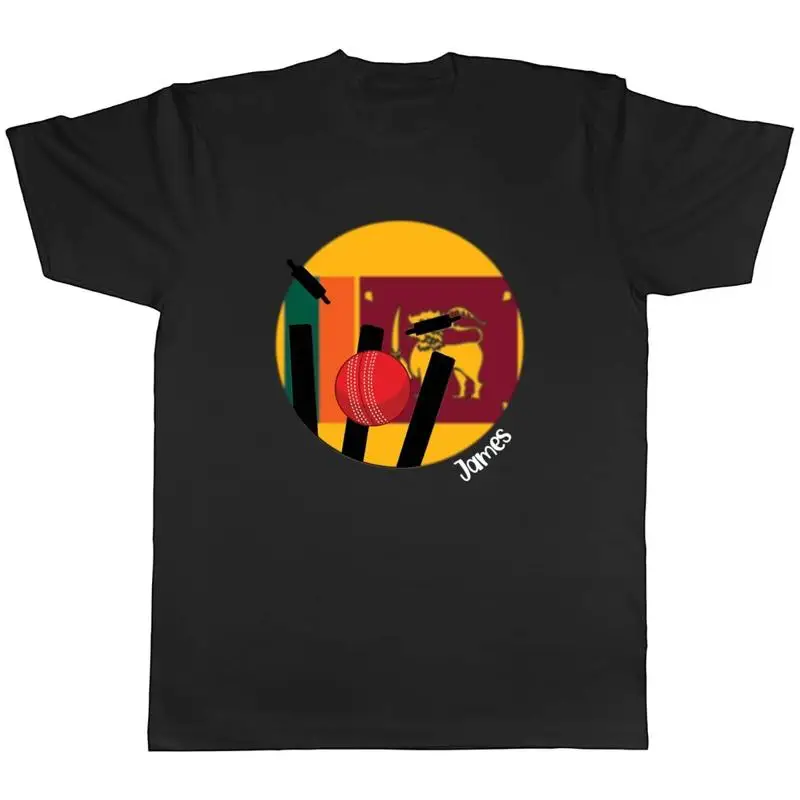 تي شيرت رياضي للرجال للجنسين من الكريكيت سريلانكا هدية