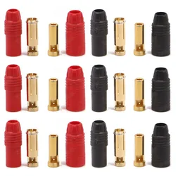 6Pair AS150 Connector 12PCS Male+Female Plug 7mm Gold Plated Banana Plug Set 150A High Current Connector for Battery ESC Charge