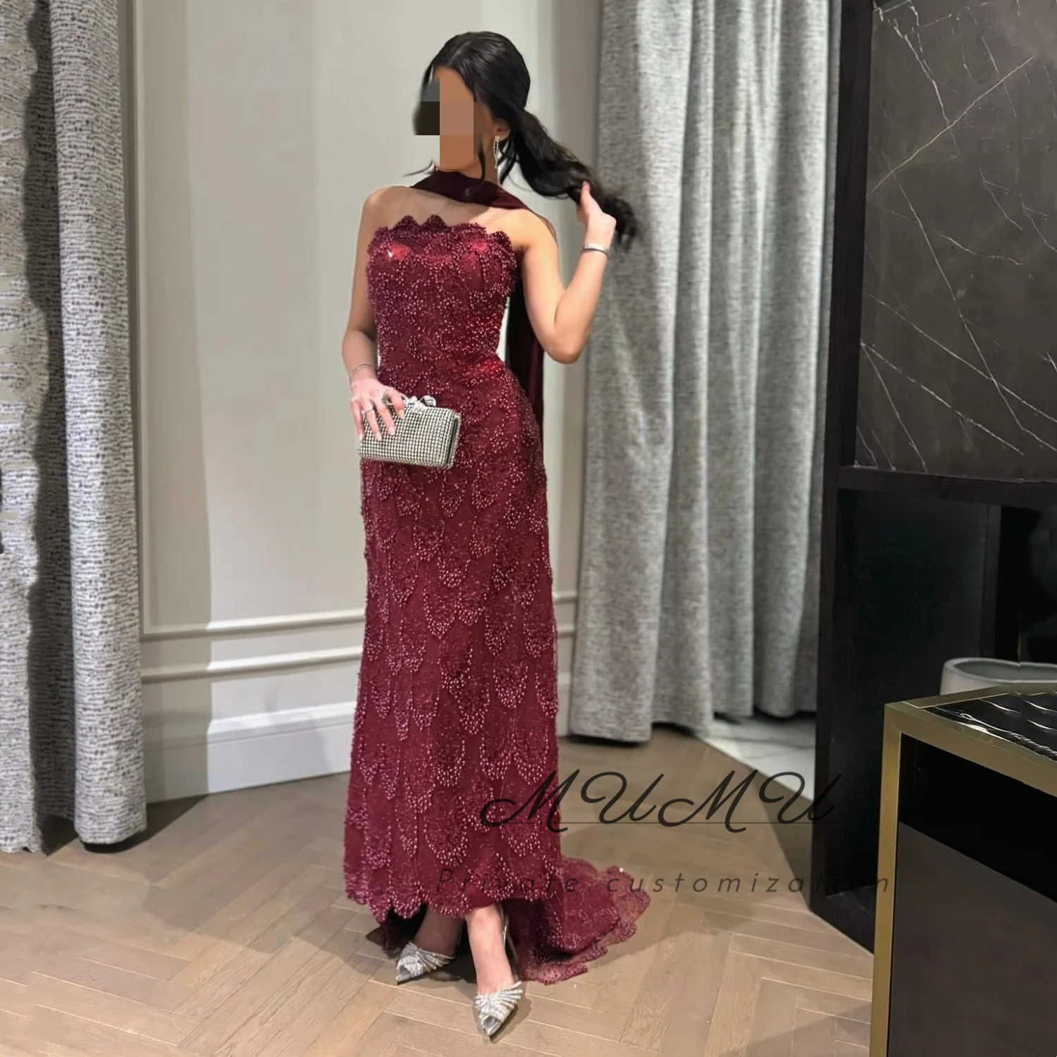 

MuMu Customized Luxurious Women's Evening Dresses Платье Вечернее 2026 فساتين سهرة Sequins Elegant Party Dresses Prom Dresses