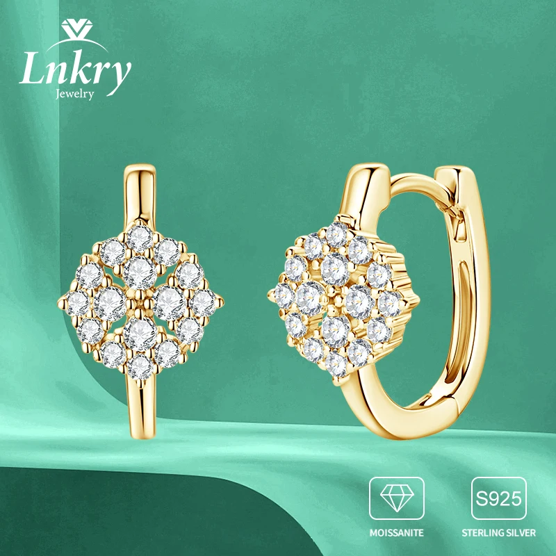 

Lnkry сверкающие серьги с муассанитом 1,8 мм и 1,4 мм Brinco Prata, серьги-кольца из стерлингового серебра 925 пробы для женщин, сертифицированные ювелирные изделия, подарок