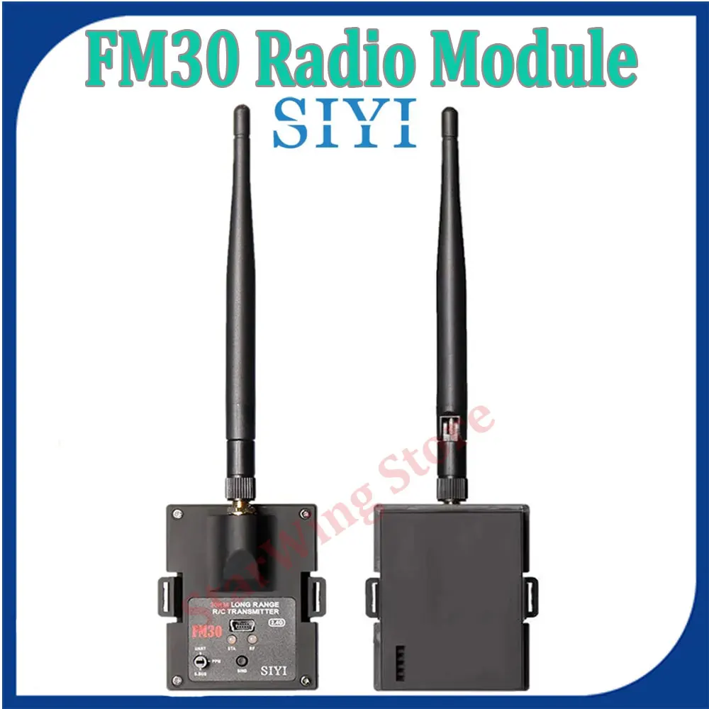 

SIYI FM30 Long Range Radio Module Transmitter Datalink Telemetry Bluetooth Mini Receiver OpenTX ExpressLRS 2.4G 30KM RC Plane