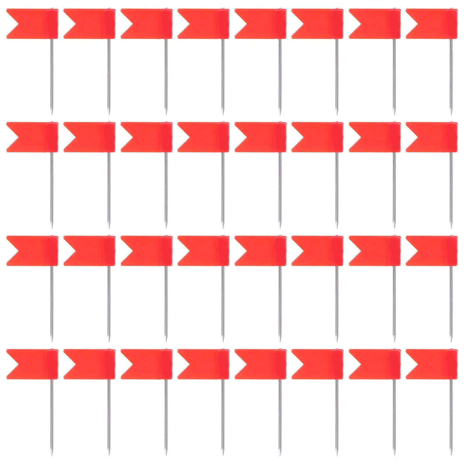 

50 Pcs Flag Pin Office Map Pins The Sign Cork Board Decorative Push Pushpin Plastic Thumb Tacks
