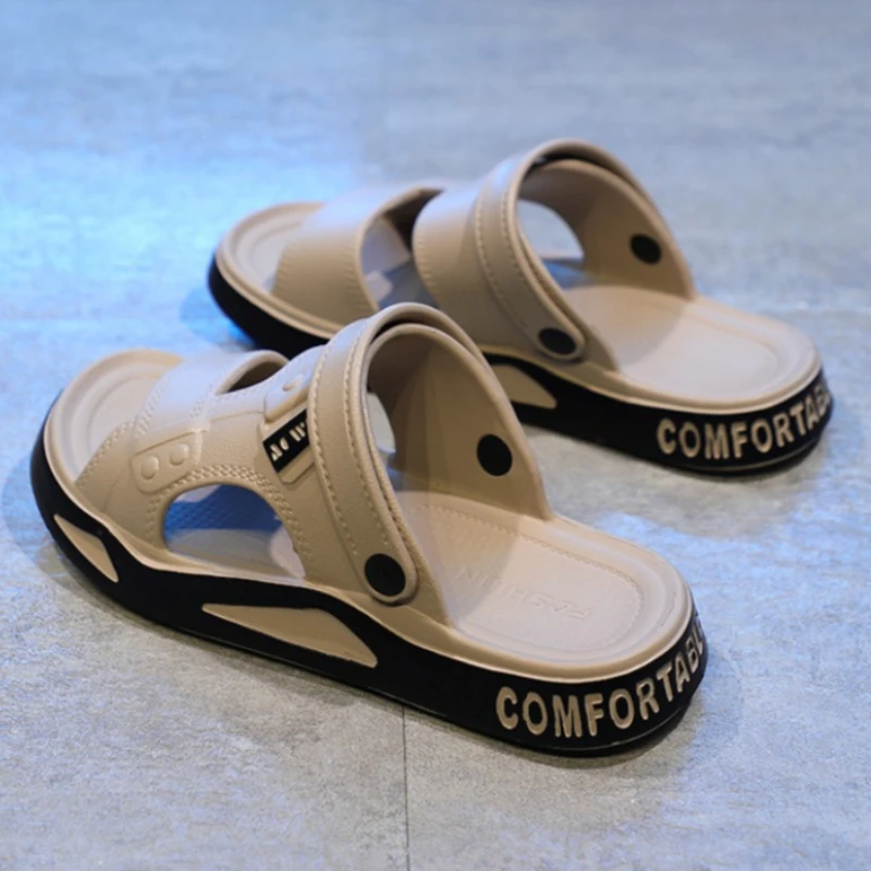 Men's Slippers Summer New Men's Sandals EVA Light Adult Thick-soled Beach Shoes for man Non-slip Open-toe Sandals man shoes
