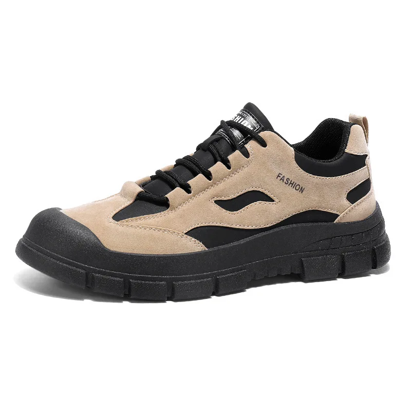 New Men's Shoes for Spring Breathable Construction Site Men's Sneaker Anti-slip and Wear-resistant Shoes Men Sports Safety Shoes