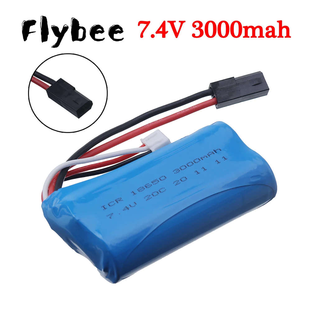Литий-ионные аккумуляторы 7,4 В, 3000 мАч для MJX T40 T40C F39 F49 T39 Syma 822 RC Quadcopter Car Truck аккумулятор запасные части 18650 2S bsttery