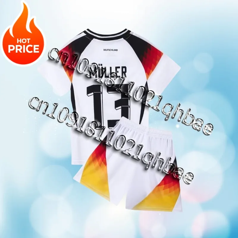

Children's Sport Set Boy Girl German Fans Shirt Training Wear Men and Kids Games Football Kits Leisure Uniforms