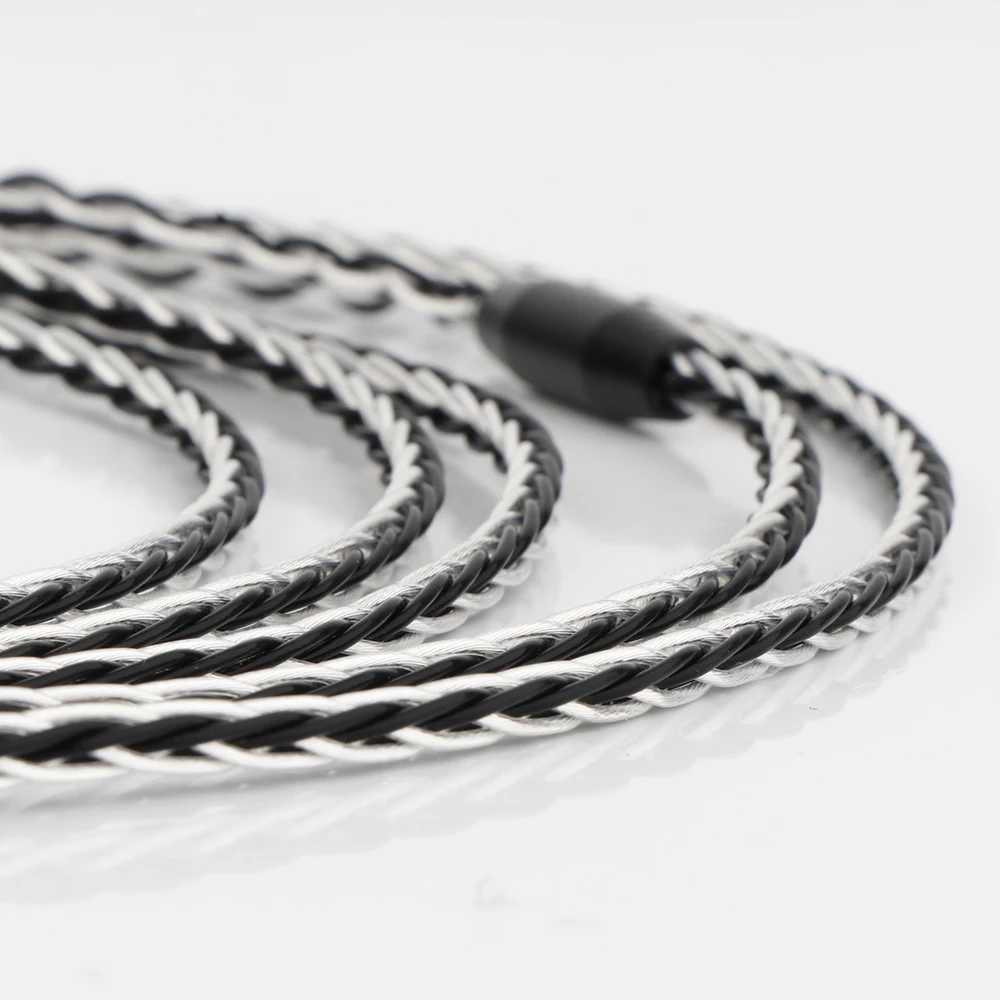 Meze 99 Classics NEO NOIR Kabel Earphone yang Ditingkatkan 8 Core OCC Kabel Keseimbangan Berlapis Perak |   Kompatibel dengan 2.5/3.5/4.4/6.35mm