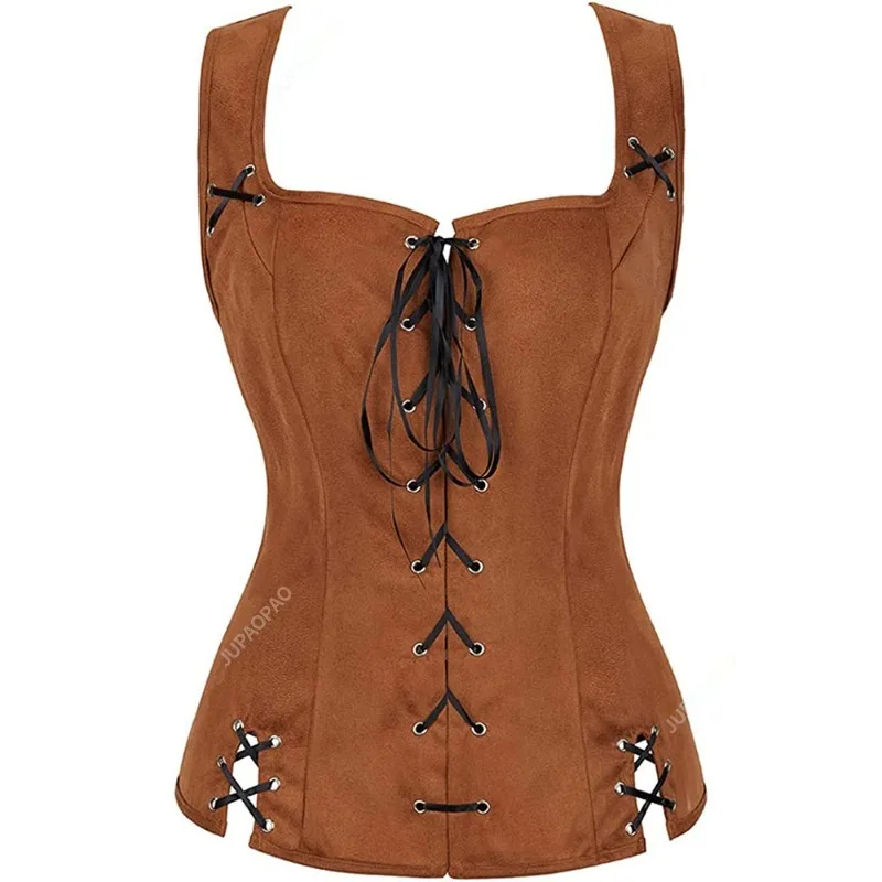 New Style Women Renaissance Medieval Off Shoulder Blouse Shirt Steampunk Gothic Corsets Victorian Girls Pirate Vest Costume