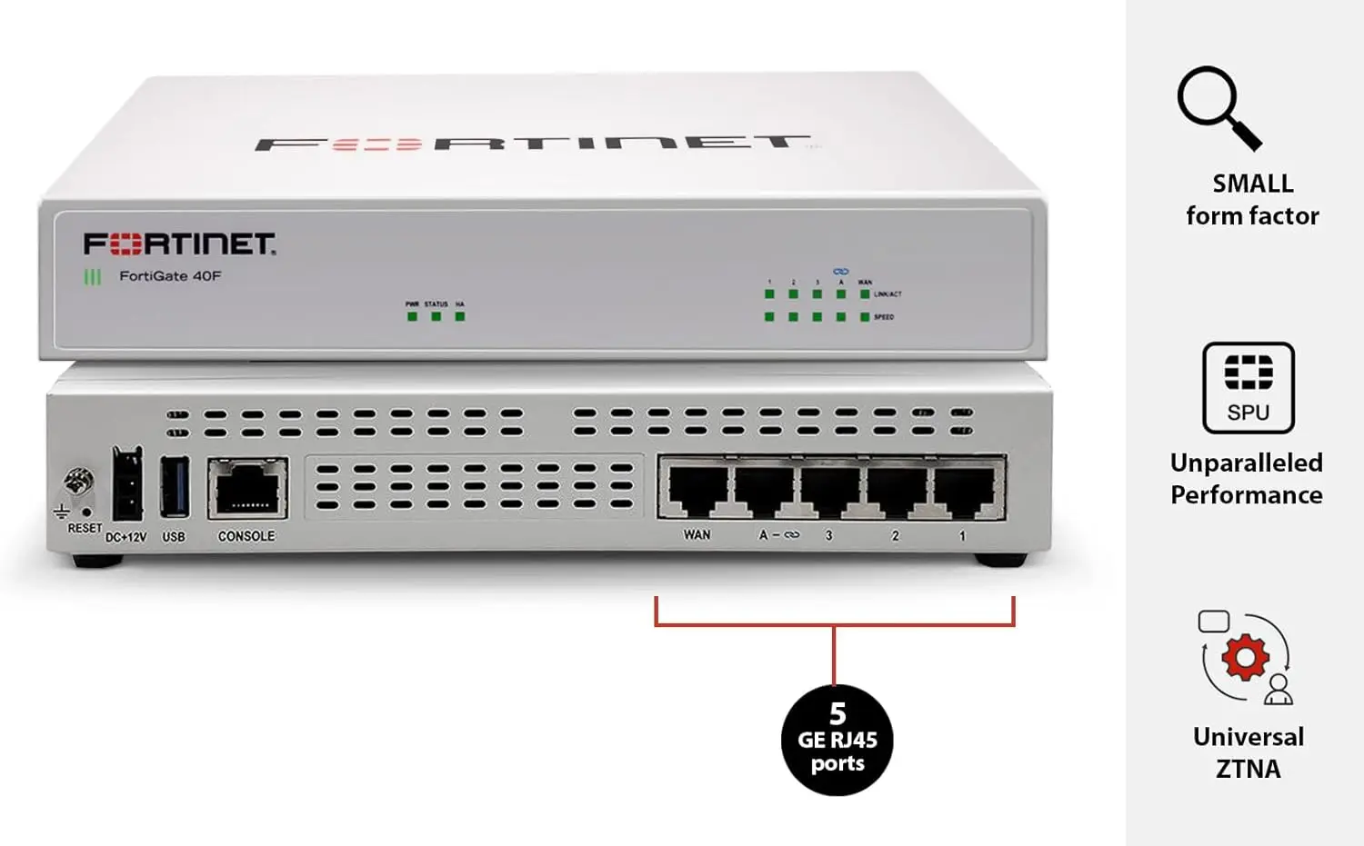 Firewall Appliance plus 1 Year FortiCare Premium and FortiGuard Unified Threat Protection (UTP) (FG-40F-BDL-950-12)