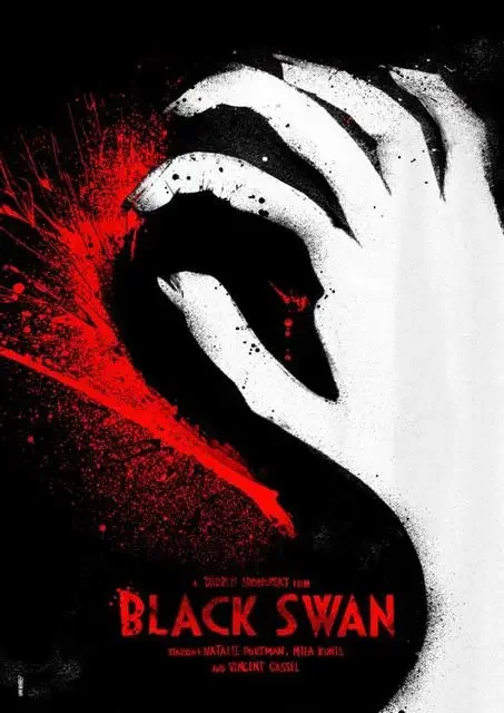 Black Swan Movie Poster Kunstwerk Canvas Schilderij en Print Afbeeldingen voor Moderne Slaapkamer Koffiehuis Bar Club Wanddecoratie Huisdecoratie