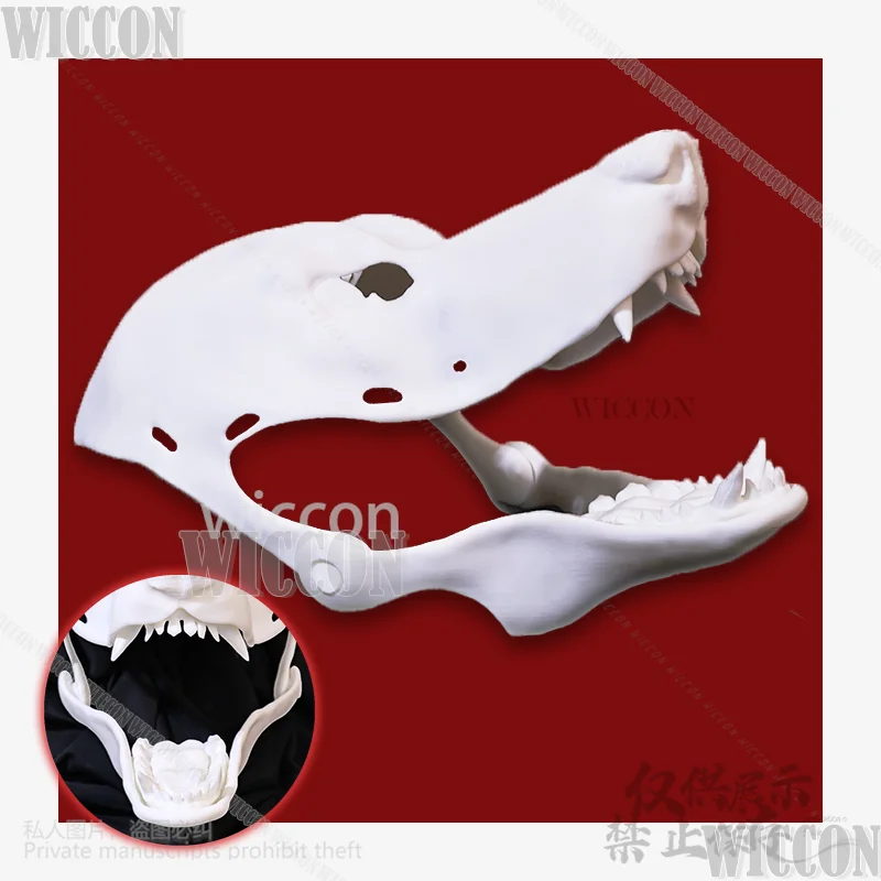 

Kig Furry Dog Kigurumi Base Beast Cosplay Diarthrosis Skull Mask 3D Printing Halloween Christmas Furrysuit Woman Man Customized