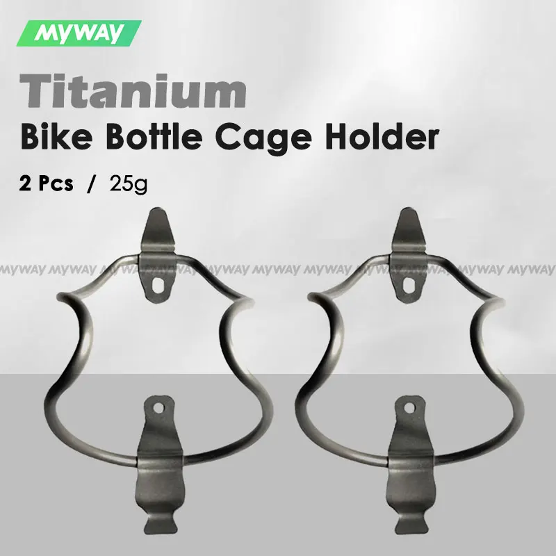 

Bicycle Water Bottle Cage Lightweight MTB Mountain Bike Bottle Holder Socket Ultralight Titanium For Road Cycling Accessories