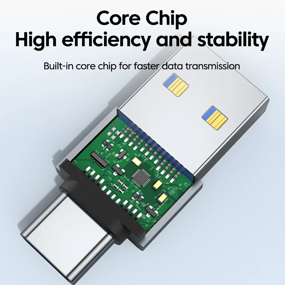 USB صغير 3.0 ذكر إلى Type-c ذكر OTG شحن نقل البيانات محول محولات آيفون 15/16 سامسونج محول الهاتف موصل