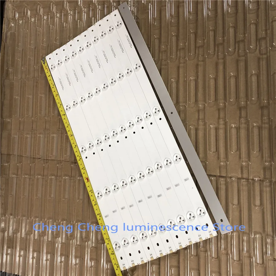 11 PCS 493mm LED strip 5leds For Hi sense 50'' TV E257384 SVH500A24 5LED Rev06 140303 T500HVN07.1 HD500DF-B54 LTDN50K220WSD image 6