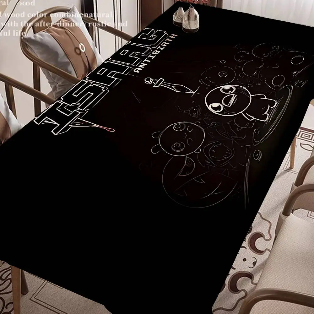T-The Binding Of Isaac Table Cloth Rectangular Stain Tablecloth Oilcloth Mantel Mesa Impermeable Tablecloth Decoration