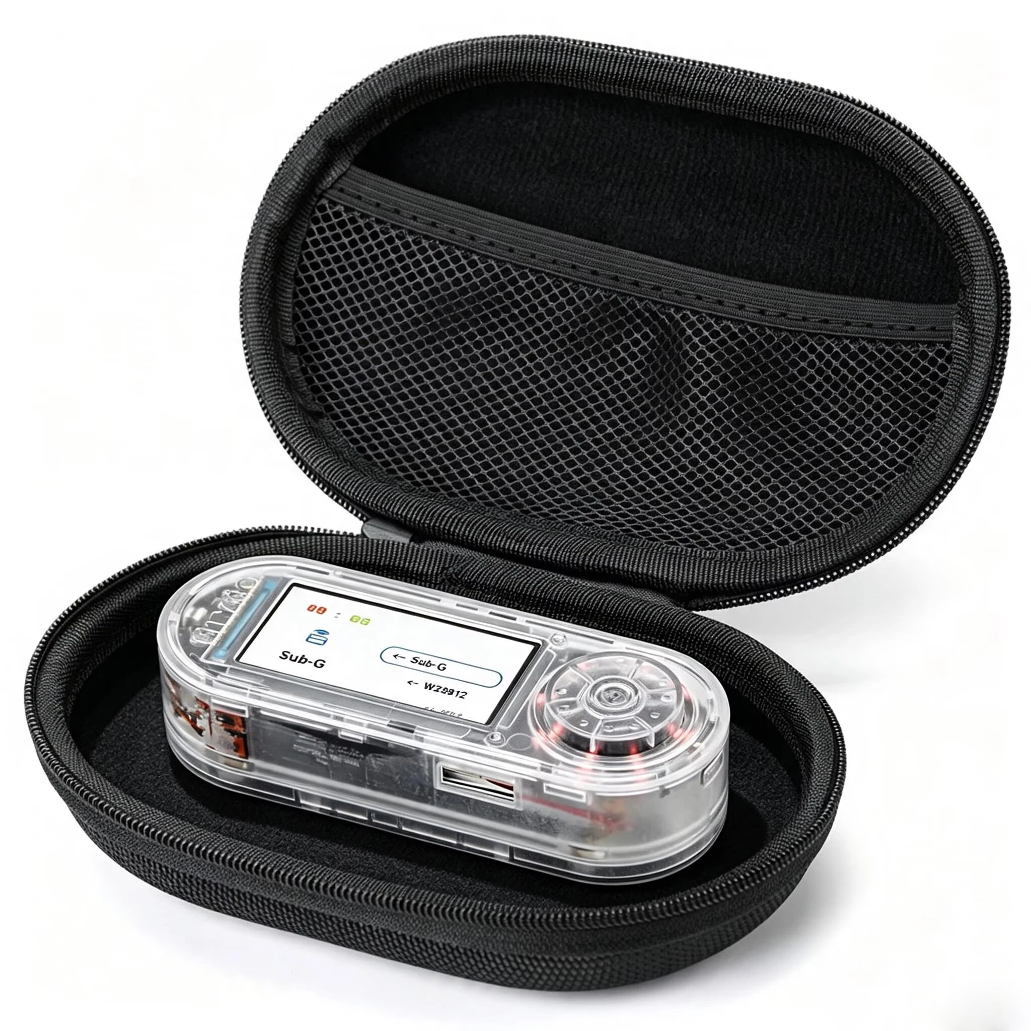 Etui transportowe, twardy futerał z zamkiem błyskawicznym z pianki EVA do LILYGO T-Embed CC1101 Plus ESP32-S3, odporna na wstrząsy torba do przechowywania w podróży — zdjęcie produktu 2