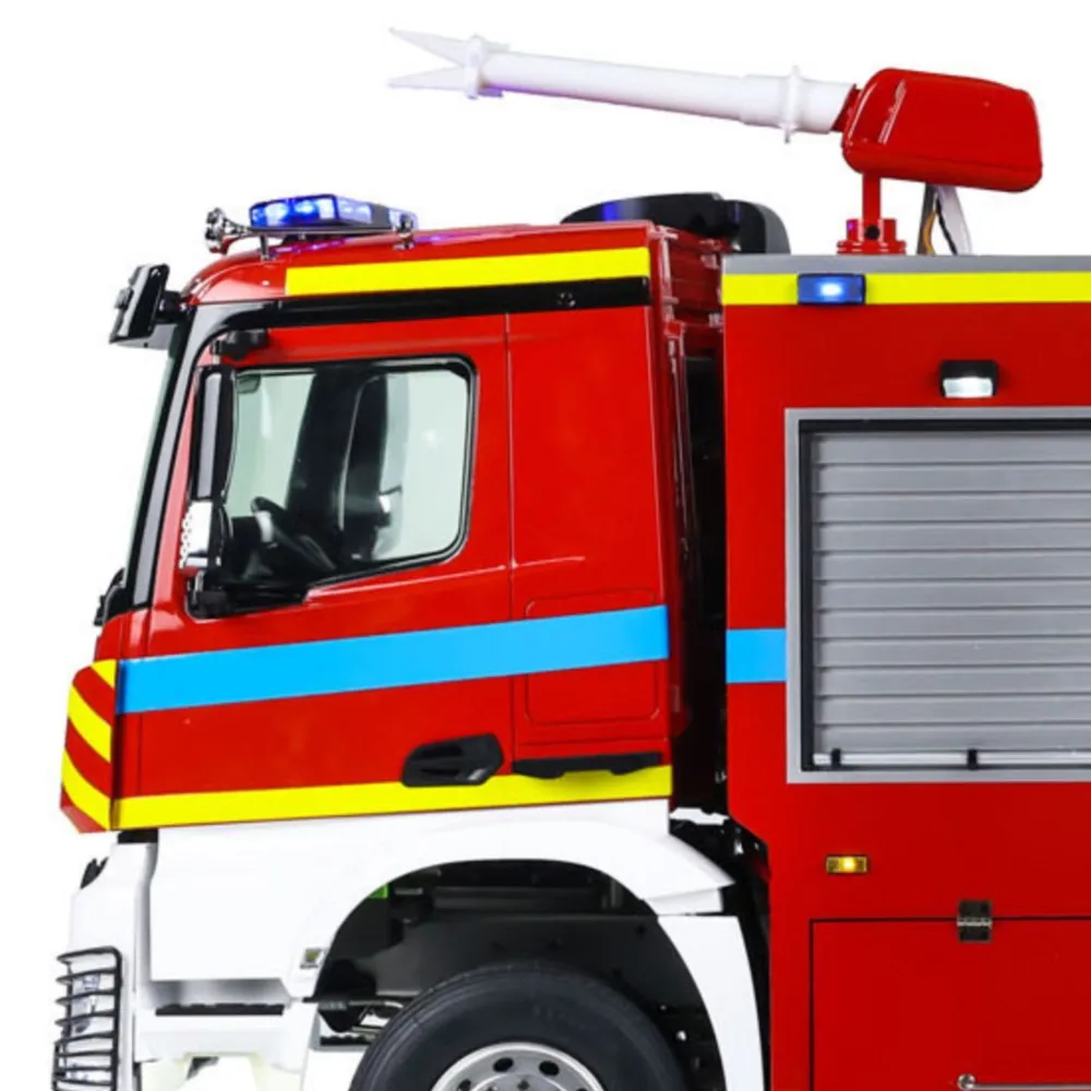1/14 6x6 Metal Chassis RC Fire Fighting Truck Remote Control Fire Car RTR Light Sound System Painted Assembled RC Toy Gift Model