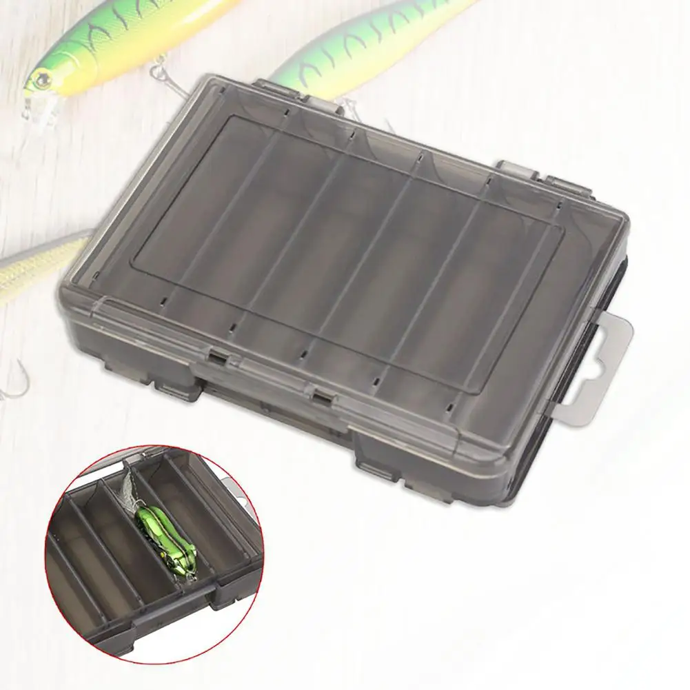 

YFASHION 14 Compartments Fishing Tackle Box Waterproof Double Sided Bait Hook Storage Case Container Fishing Accessories