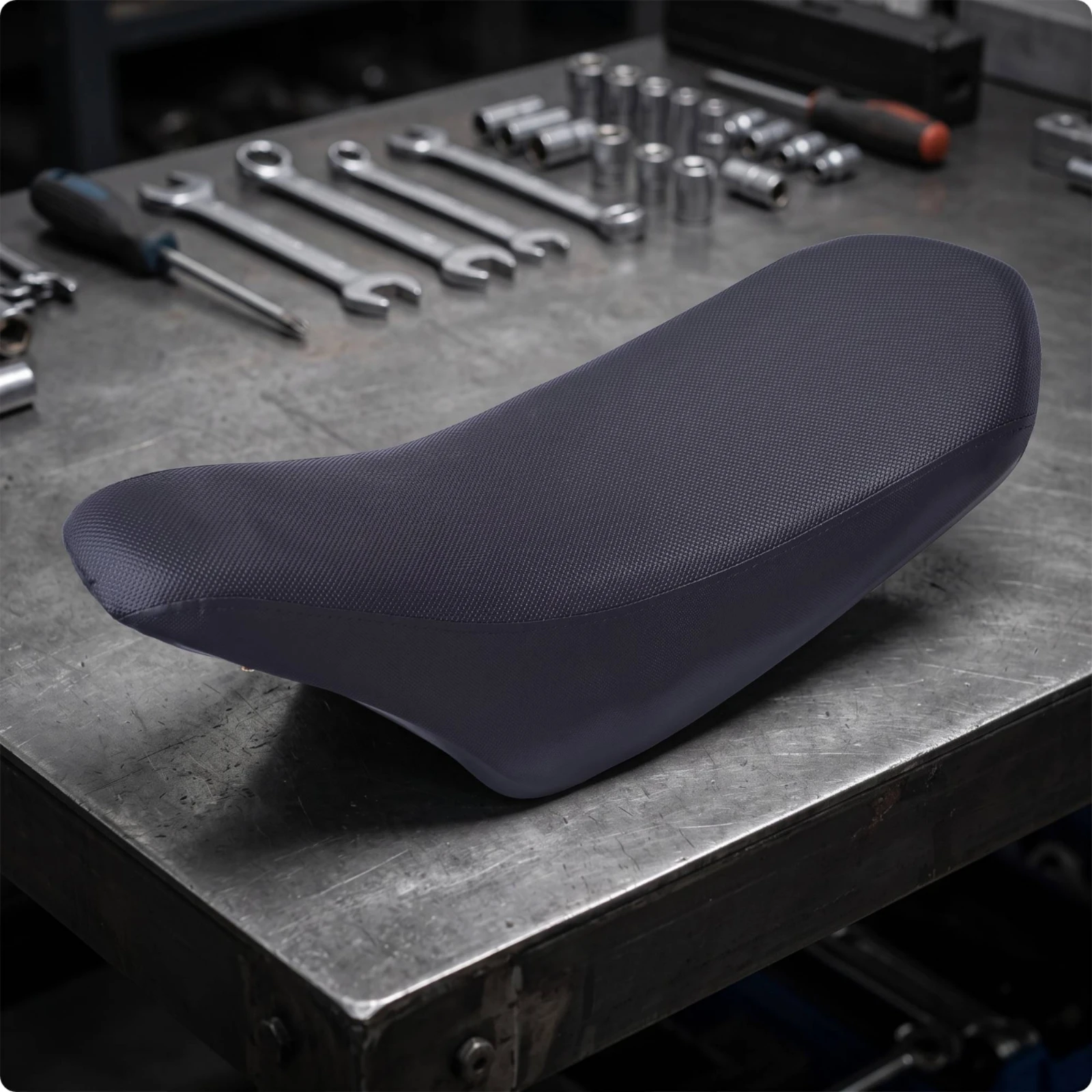 ATV Seat Cushion Direct Fit ATV Seat with Mounting Bracket Saddle Easy to Install Textured for Builders, Repairs, Custom Builds