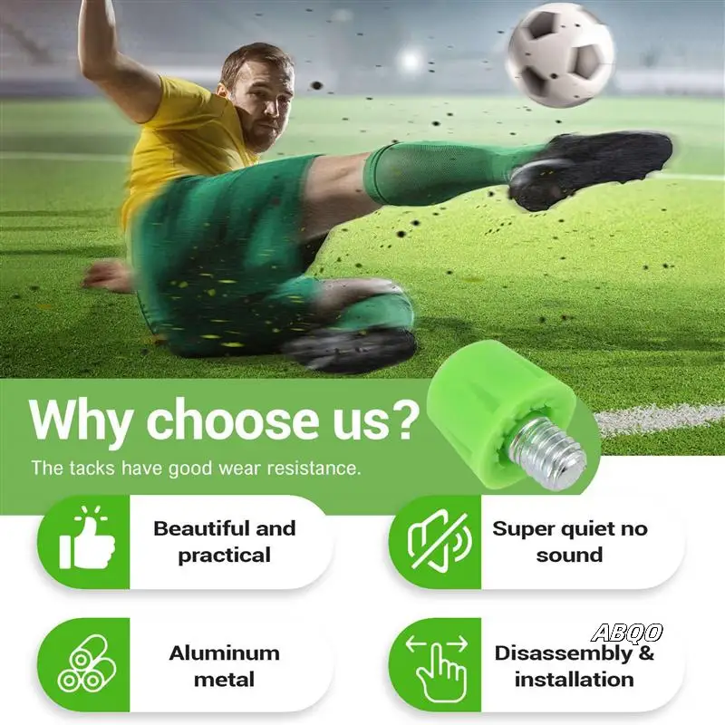 

24Pcs Football Boot Studs Non Slip Thread Screw M6 Professional Replacement Spikes SG To AG For Adidas Green