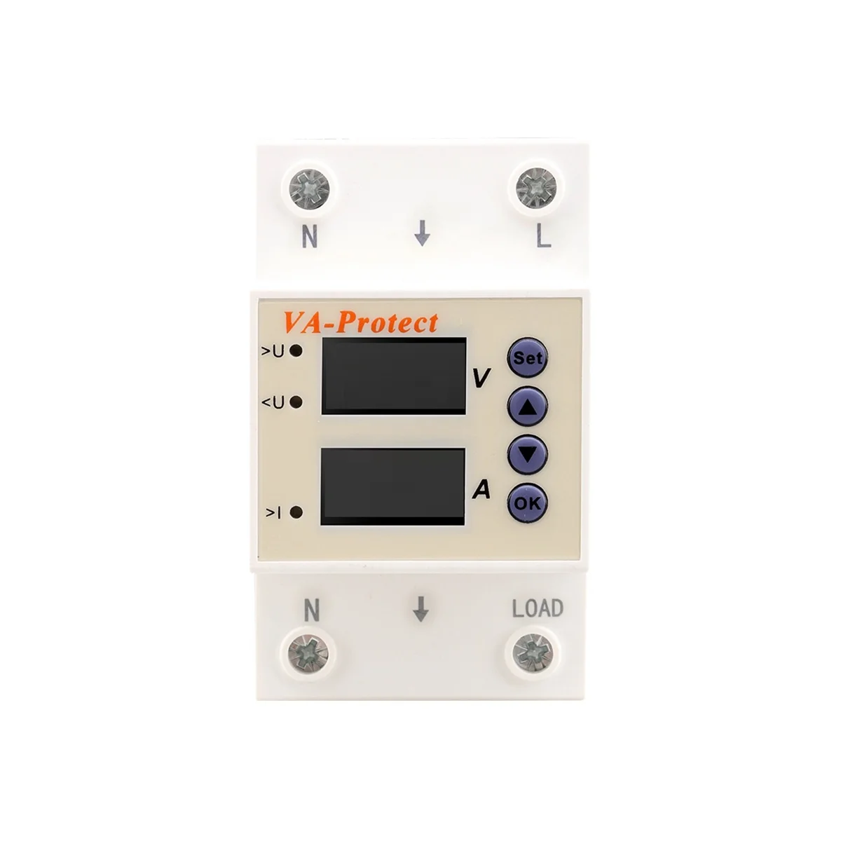 SINOTIMER 63A Din Rail Adjustable Over Voltage and Under Voltage Protective Device Protector Relay Over Current Protection