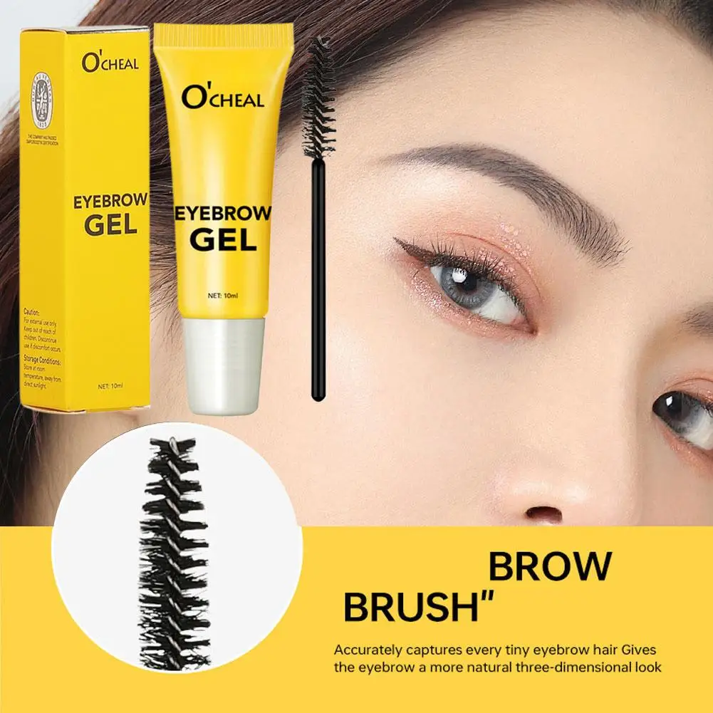 เจลเขียนคิ้ว Wild Eyebrow Strong Shaping พร้อมแปรงโปร่งใสฟิล์ม-ฟอร์มมิ่งติดทนนานถ่ายโอนคิ้วแว็กซ์เซ็ตติ้งลิฟติ้งเจล