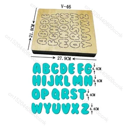 DIY New A-Z wooden dies cutting dies for scrapbooking Thickness/15.8mm /V-46