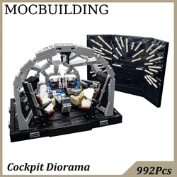 Cockpit Diorama Model Display MOC Building Blocks Construction Toys Birthday Gift Christmas