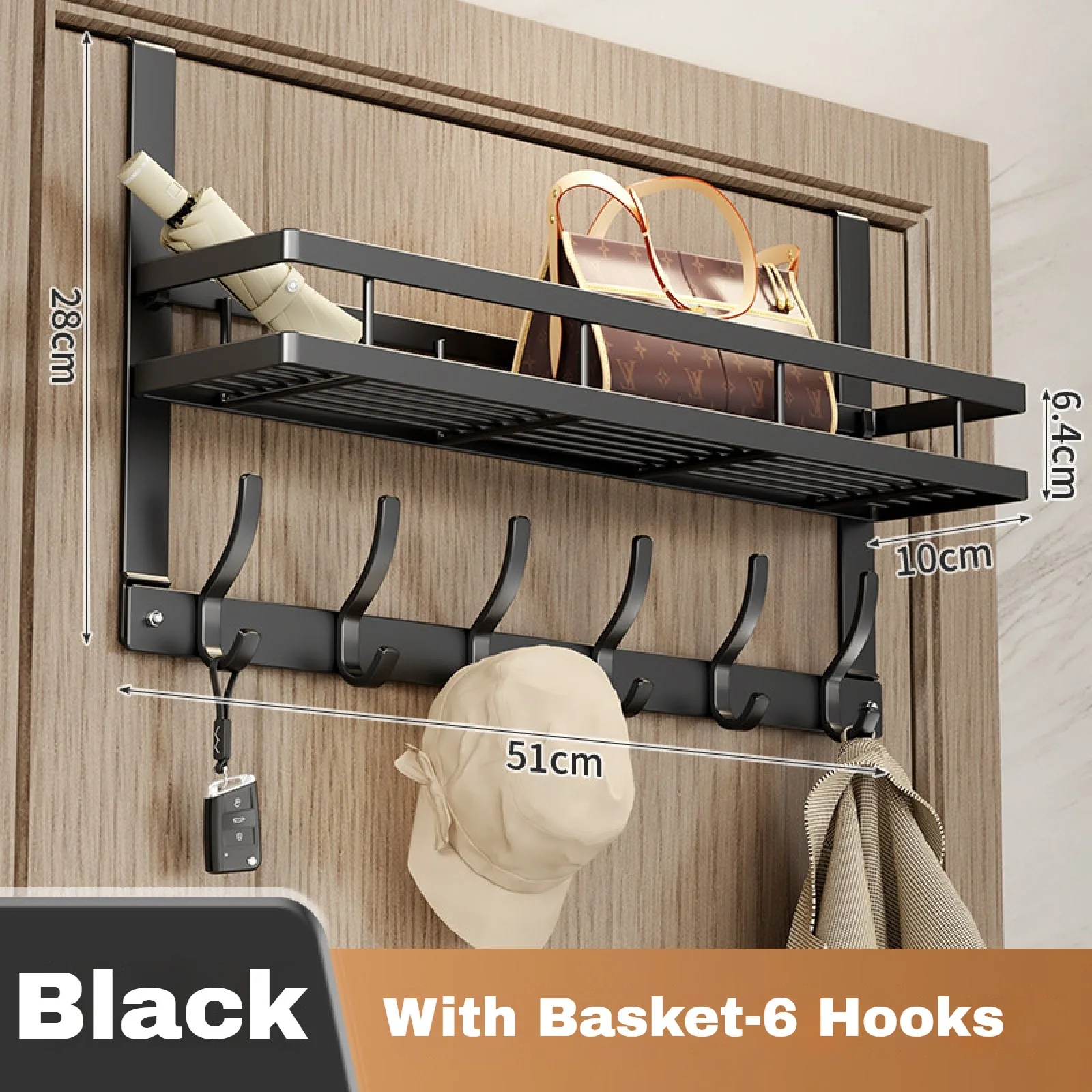 Black 6 Hooks
