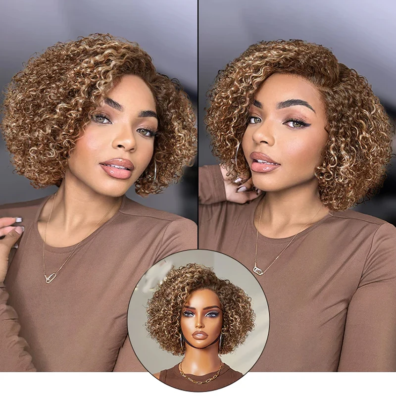 تسليط الضوء على أومبير 13x4 HD موجة عميقة الدانتيل الجبهة الباروكات شعر الإنسان العسل شعر مستعار أشقر شعر الإنسان 4/27 الدانتيل الباروكات الأمامية #1