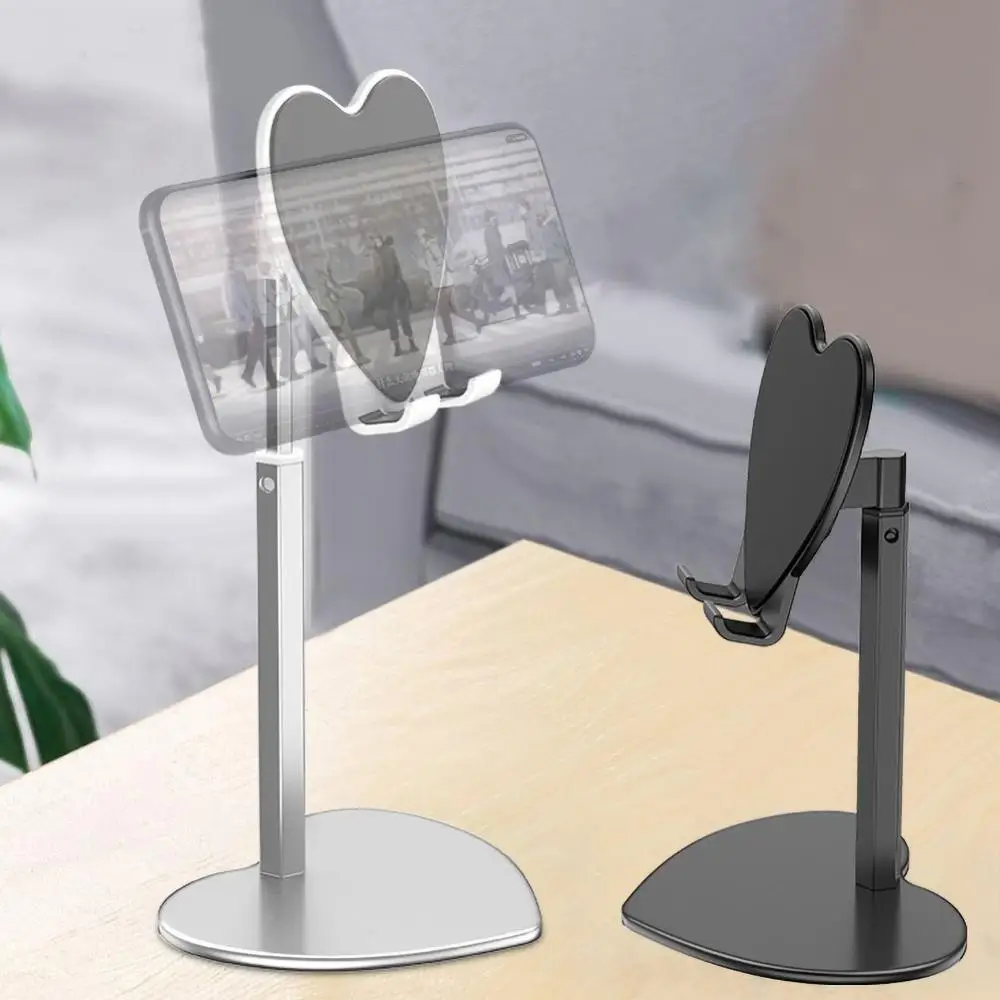 Adjustable Universal Stand Tablet Holder Heart Shaped Desktop Mobile Phone Desk