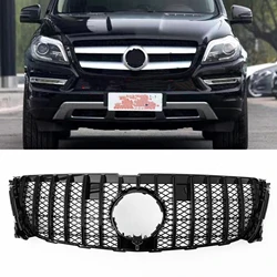 Racing Grill Front Grille For Mercedes Benz GL Class X166 GL320 GL350 GL400 GL450 2013-2015 GT Style Upper Bumper Hood Mesh Grid