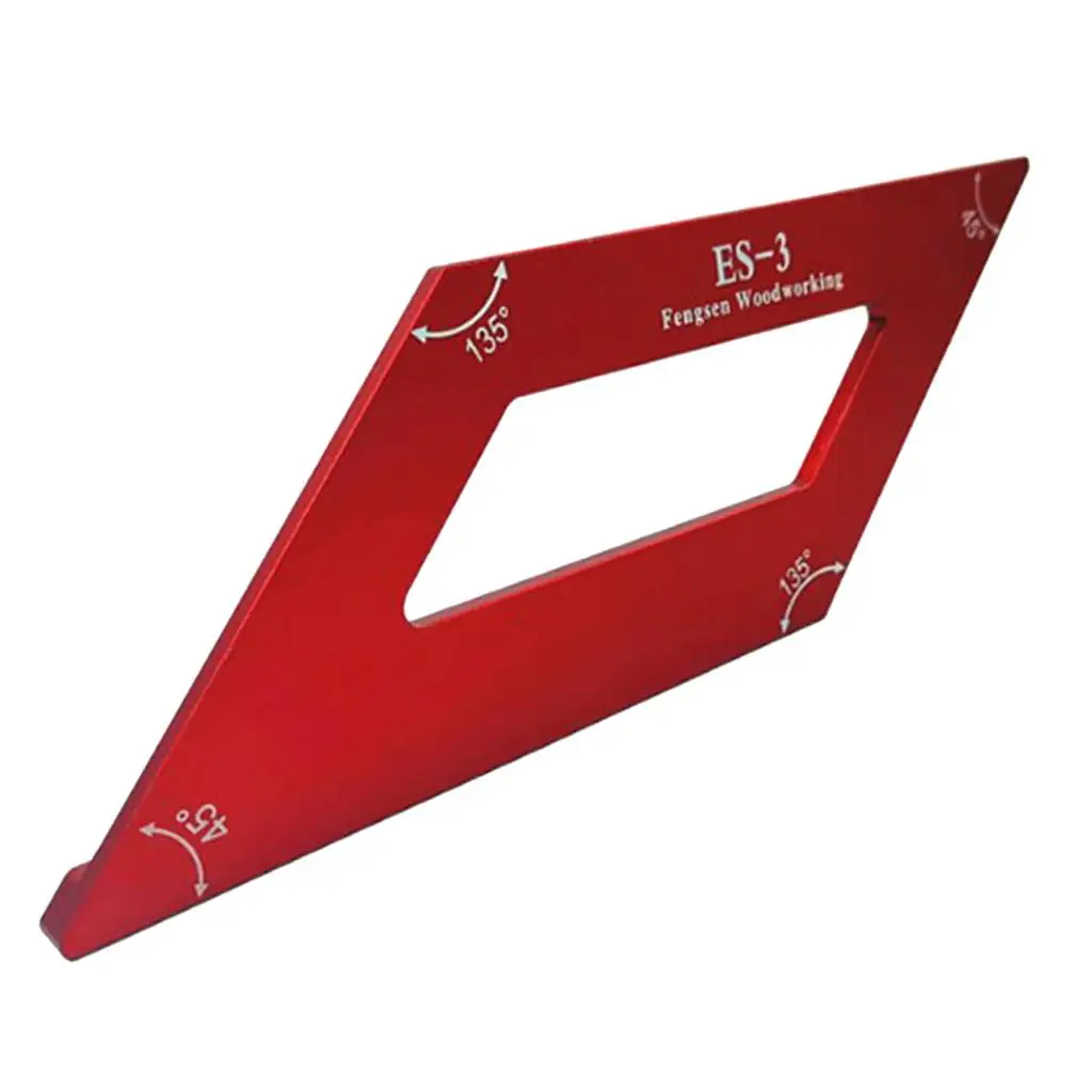 

Угольник-линейка для столярных работ, прецизионный разметочный инструмент с четкой шкалой, красный, из алюминиевого сплава, 280 мм