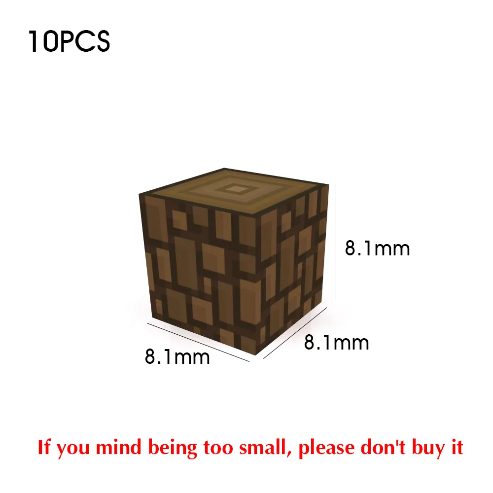 10PCS My World Toys Magnetic Building Blocks Mini DIY Magnets Educational For Children Kids  Boy Collage Toys Gift Oak Chartlet