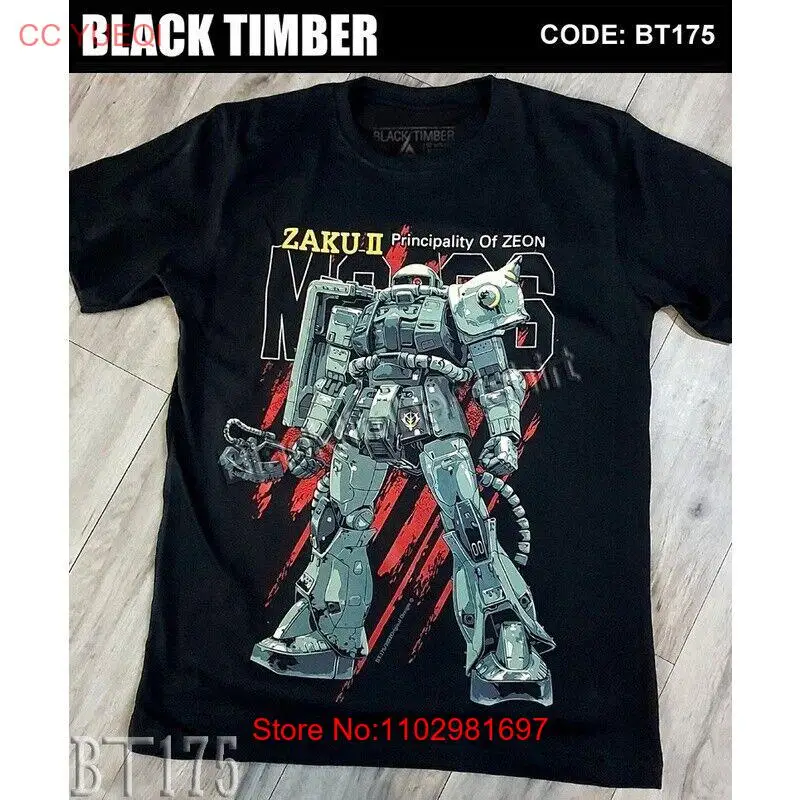 BT 175 Zaku II Principality Cartoon Movie T-Shirt Vintage Biker Men Shirt Size M