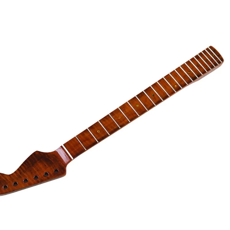 ST integrated 21 frets 6 strings tiger pattern baked maple bright 5.6cm wide neck electric guitar DIY accessories