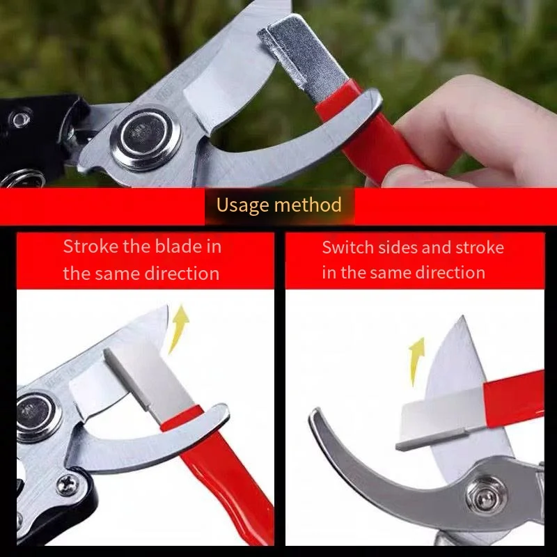 1pc Portable Professional Kitchen Knife Sharpener Tungsten & Diamond Ceramic Sharpening Stone for Garden Scissors