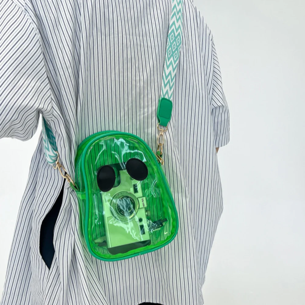 

Casual PVC Ghost Shoulder Bag Candy Color Coin Purse Halloween Crossbody Bag Korean Style Transparent Mobile Phone Bag Student