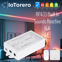 IoTorero WLED RF433 ESP32 Sounds Reactive Addressable Strip Controller 16A WS2811 WS2812B WS2814 WS2815