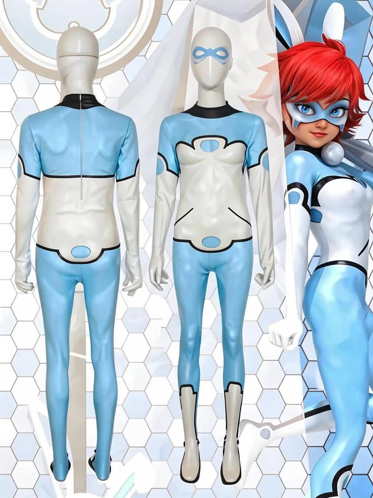 

Miraculous Women's Ladybug Cosplay Bodusuit Halloween Carnival Party Christmas Play Role Costume