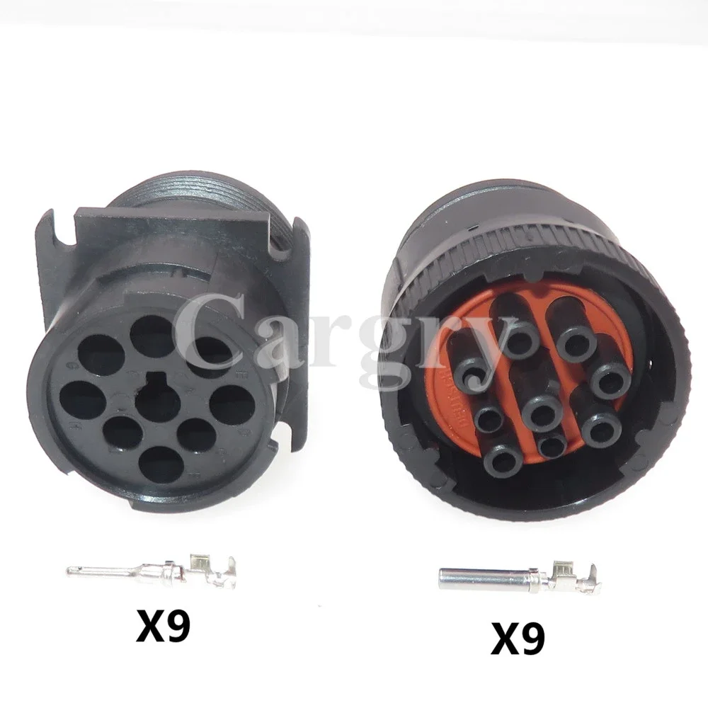 1 Set 9P HD16-9-1939P HD16-9-1939S Car Waterproof Socket AC Assembly Automotive Diagnostic Interface Wiring Harness Connector