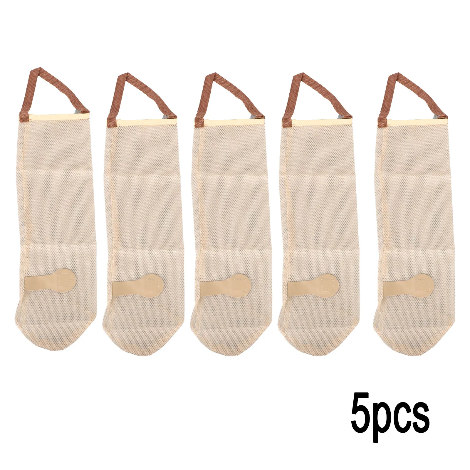 Wall Storage Mesh Bag Breathable and Reusable Hanging Mesh Onion Bags Set of 5 Say Goodbye to Single Use Plastic Bags!