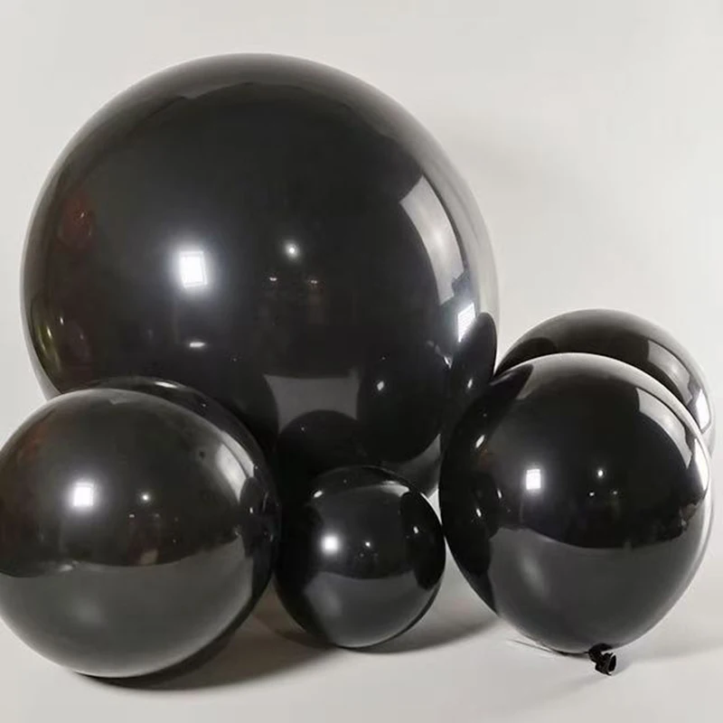 

5-36 inch Matte Thick Balloons For Weddings Birthdays Parties Baby Showers Black White Decorative Balloons Elastic Air Globos